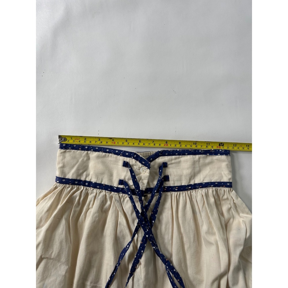2! VTG Gunne Sax Jessicas Gunnies Boho Prairie Maxi Skirt Blue Floral Tier Lace - Picture 9 of 16